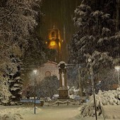 Il paesaggio imbiancato ad Andorno FOTO Rino Mansi