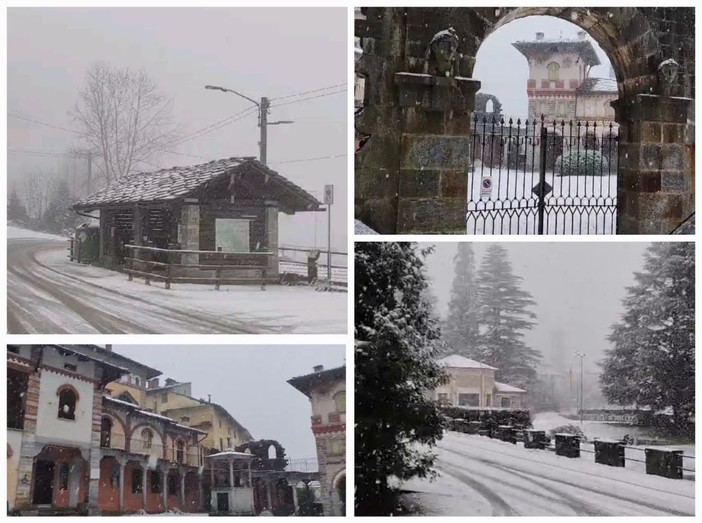 Neve in Valle Cervo: le immagini di Piedicavallo e Rosazza - Immagini di Cleto Canova.