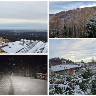 Il freddo si abbatte sulla regione e il Biellese si sveglia con la neve.