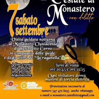 Al Monastero cluniacense di Castelletto Cervo “Notte di fine estate con delitto”.