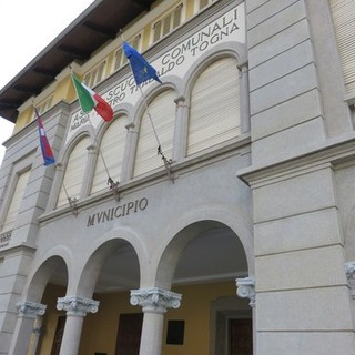 Lavori in via Sella a Pray dopo la frana