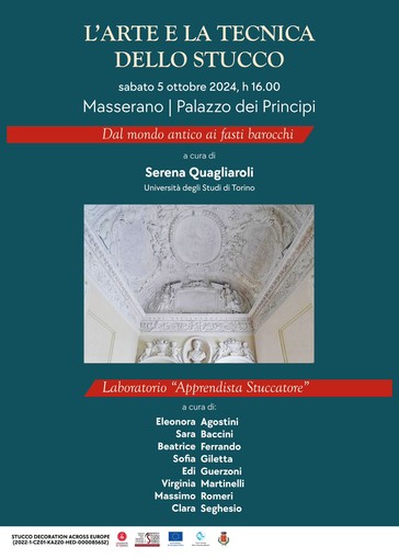 A Masserano, &quot;L'arte e la tecnica dello stucco dal mondo antico ai fasti barocchi &quot;