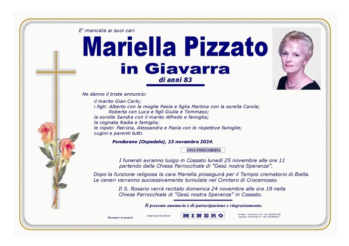 Mariella Pizzato in Giavarra