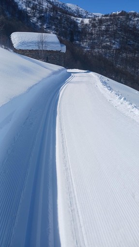 Apre la pista di sci di fondo a Bocchetto Sessera