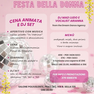 La festa della donna con la Pro loco di Pray