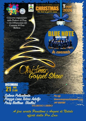 Christmas Gospel Show sabato a Pray