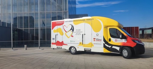 Il sangue dei donatori in Piemonte verrà raccolto sulla Plasmamobile