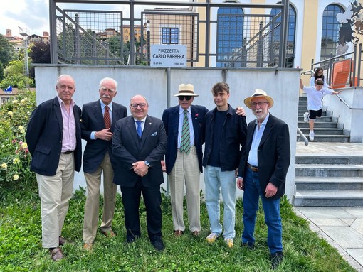 A Biella tagliato il nastro alla &quot;Piazzetta Carlo Barbera&quot;, foto pag fb comune di biella