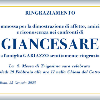 Ringraziamento Gariazzo