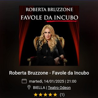 Roberta Bruzzone a Biella per &quot;Favole da Incubo&quot;.