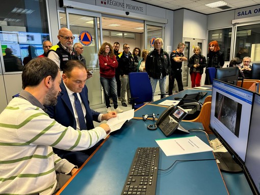 Criticità meteo e gestione del maltempo: Cirio in visita alla Protezione Civile.