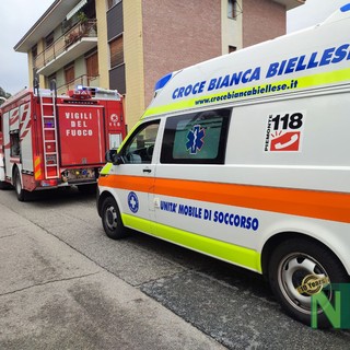 Chiavazza: anziana cade in casa, affidata alle cure del 118, foto Mattia Baù per newsbiella.it