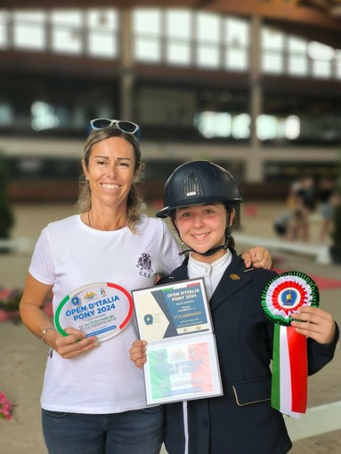La giovanissima Stella Bonifacio seconda ai campionati italiani assoluti Open Pony