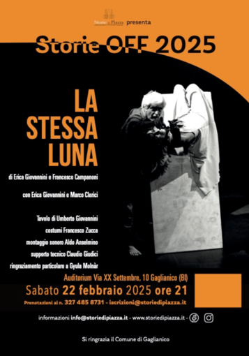 &quot;La stessa luna&quot; a Gaglianico: prosegue la rassegna Storie OFF.