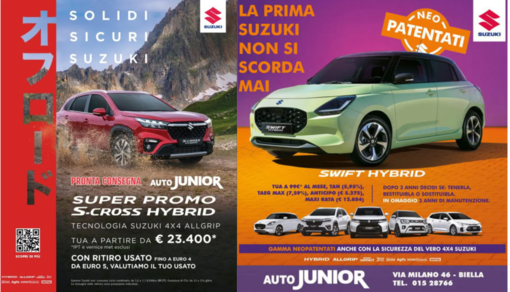 Autojunior, super promo S-Cross Hybrid e tante proposte per i neopatentati