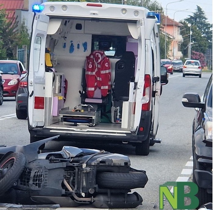 Centauro al pronto soccorso dopo un incidente a Gaglianico, foto archivio