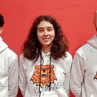 La formazione del TT Biella – Biella Legno (C2): Mattia Noureldin, Lodovica Motta e Luca Lanza.