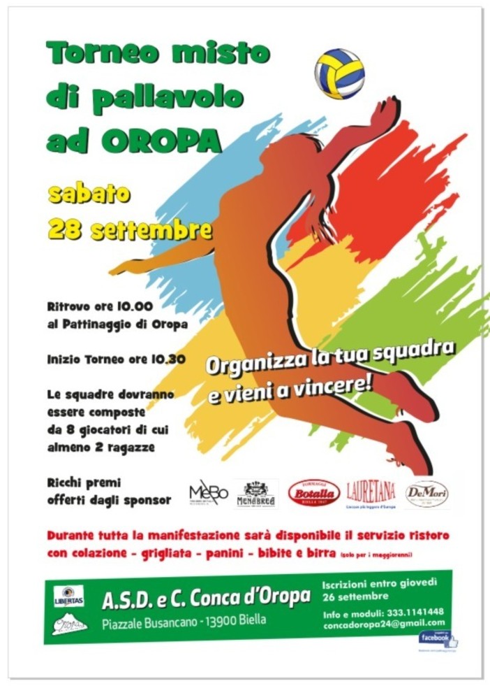 Giornata di sport ad Oropa: presentato il torneo misto di pallavolo.