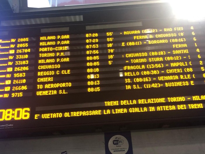 guasto treni