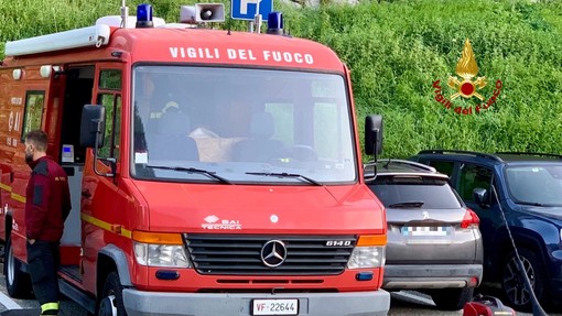 Vigili del Fuoco in intervento su recupero di due escursionisti in montagna - Foto repertorio