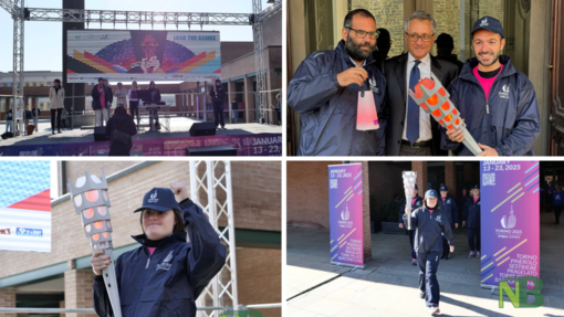 La Fiaccola delle Universiadi accende Biella: celebrati i valori dello sport e dell'inclusione.