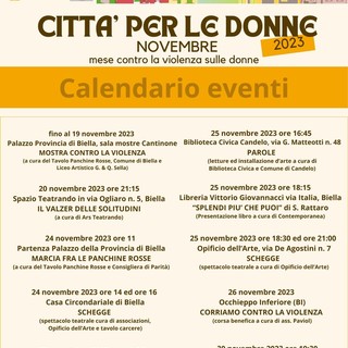 “Città per le Donne”, un mese di prevenzione e contrasto alla violenza di genere, gli eventi