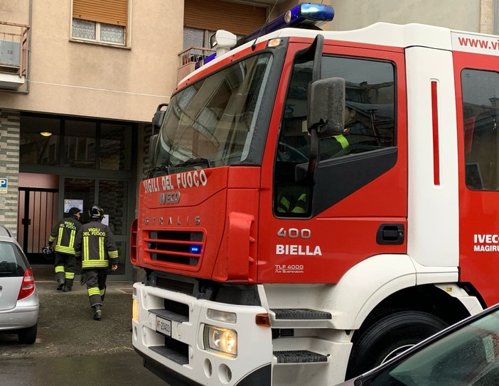 Sospetta fuga gas in via Trieste a Biella