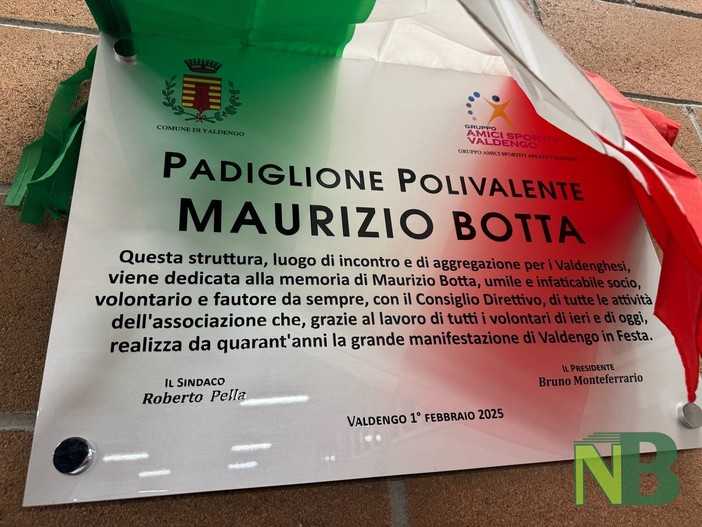 A Valdengo inaugurato il polivalente in ricordo di Maurizio Botta FOTO Davide Finatti per newsbiella.it