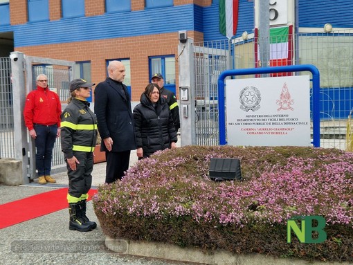 La sede del Comando dei Vigili del Fuoco di Biella porta il nome di Aurelio Giampaoli, FOTO e VIDEO