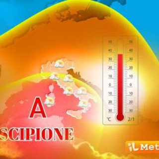 Prima ondata di calore con l’anticiclone africano Scipione, picchi di 40°C