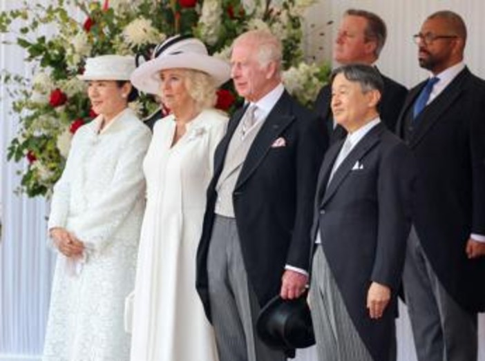 Carlo e Camilla accolgono imperatore Naruhito, cena di gala a Buckingham Palace