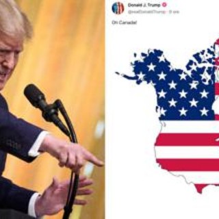 'Oh Canada!', Trump rilancia e pubblica mappa con Paese sotto bandiera Usa