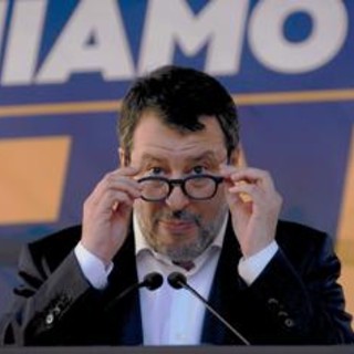 Europee, Salvini: &quot;Soddisfazione anche con poco sopra politiche&quot;. Poi la stoccata a Bossi