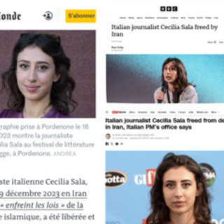 Cecilia Sala liberata, dalla Cnn alla Bbc la notizia fa il giro del mondo