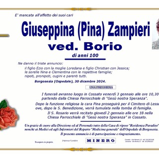 Giuseppina (Pina) Zampieri Ved. Borio